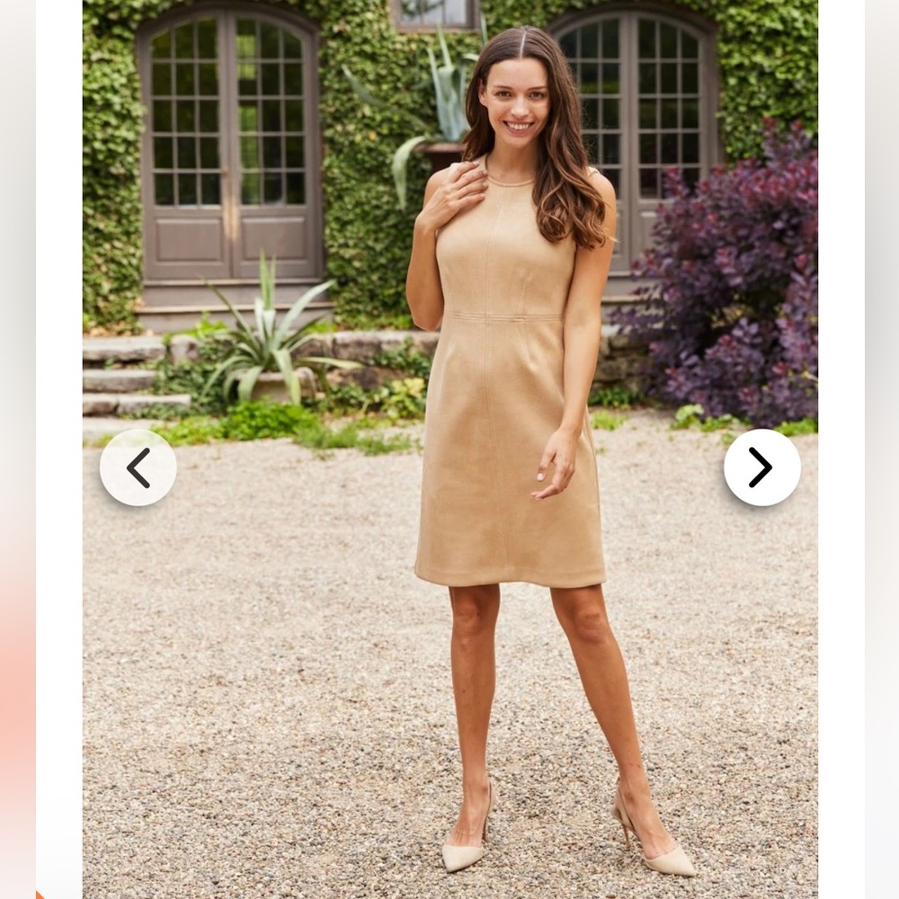 NWT JUDE CONNALLY Julia Dress Faux Suede